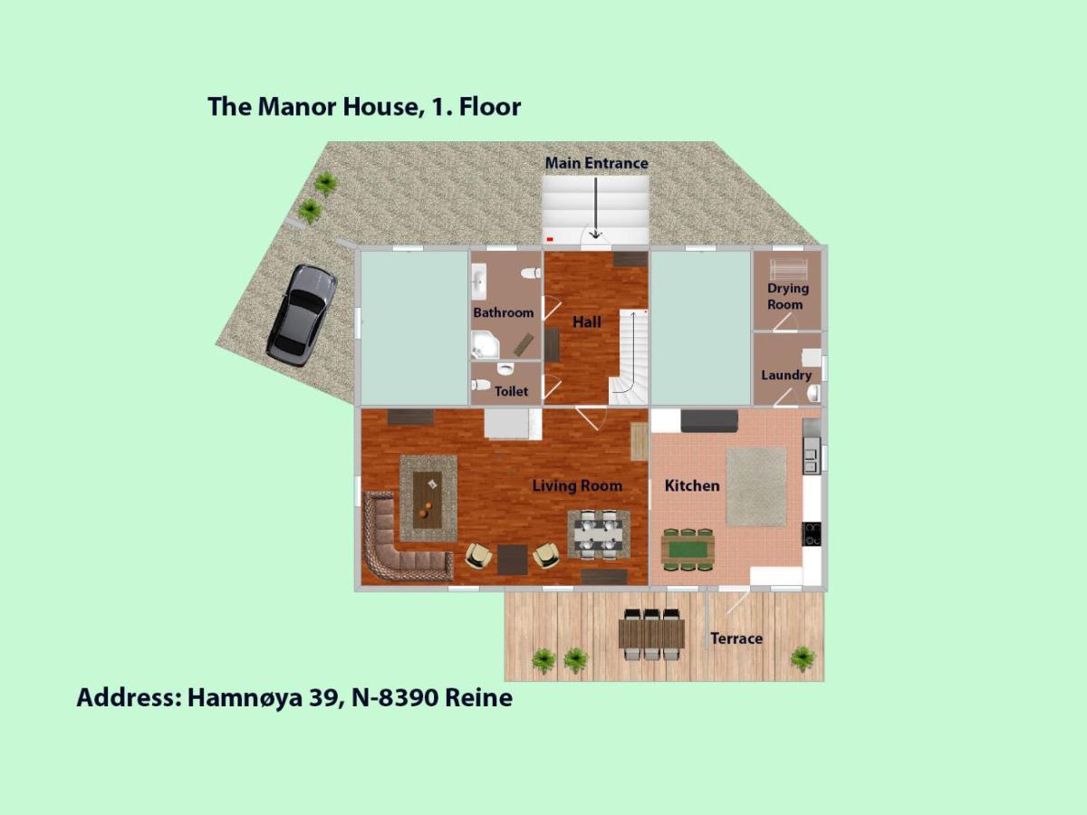 雷讷The Manor House In Hamnoy别墅 外观 照片