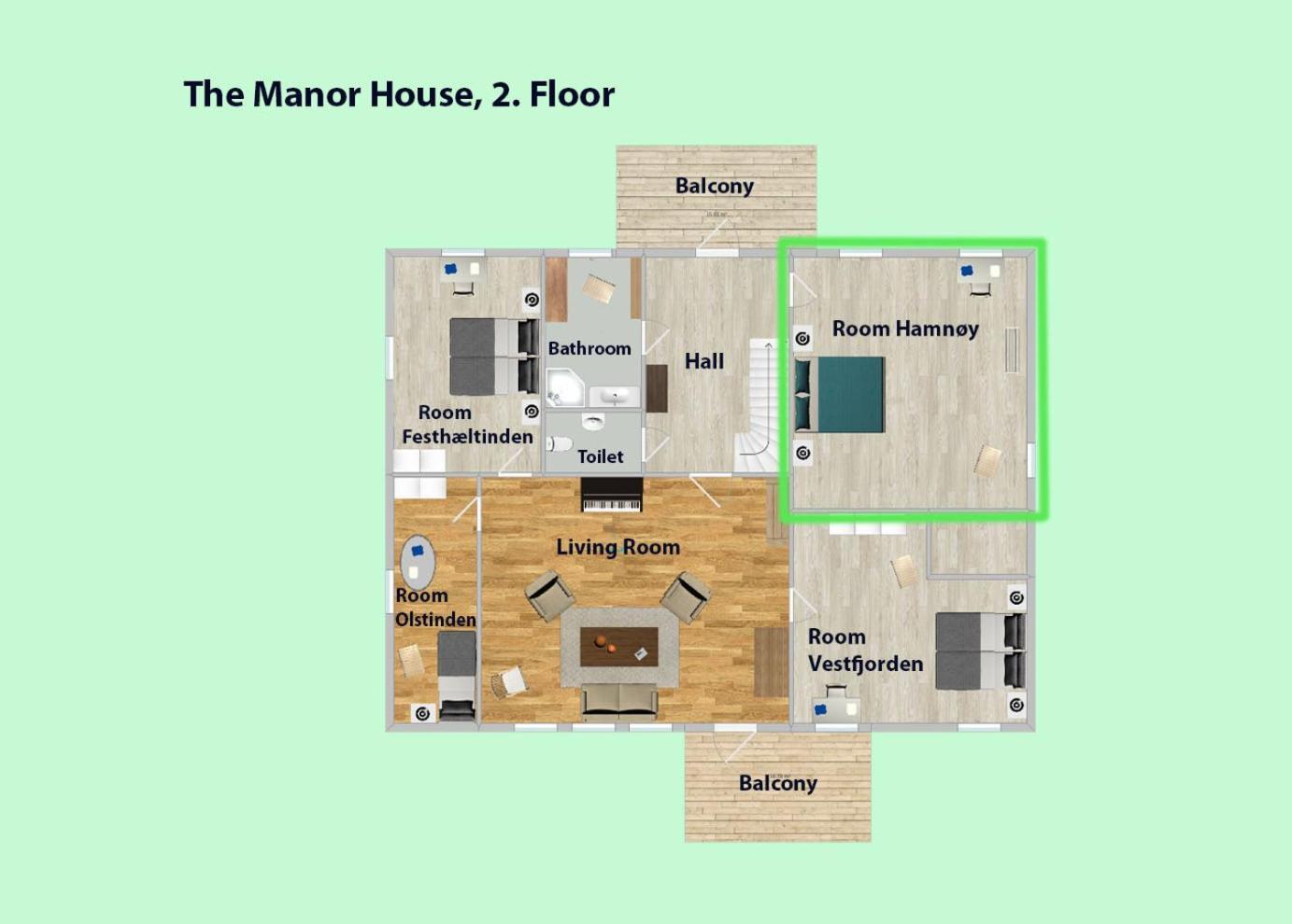 雷讷The Manor House In Hamnoy别墅 外观 照片